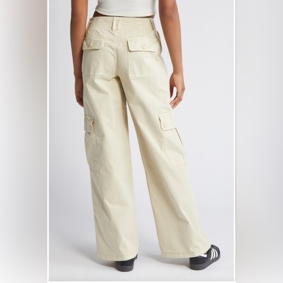 BP by Nordstrom Women’s Twill Wide Leg Cargo Cotton Pants Plus Size 20 NWT - Picture 1 of 6